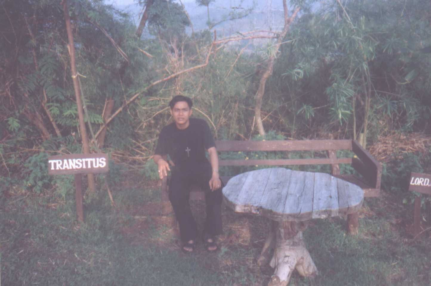 At the Transitus, Puso ng Carmelo, Damortis, La Union, 1995
